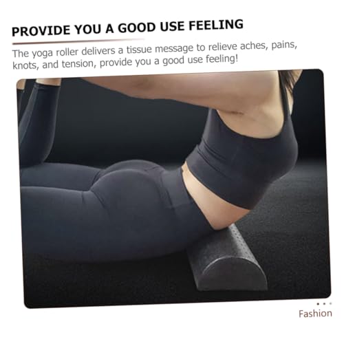 Rodillos de espuma semicirculares para ejercicio, relajación muscular y fisioterapia: par de rodillos medio para masaje de espalda, hombros, cuello y entrenamiento de equilibrio postural (45 cm) miniatura 6