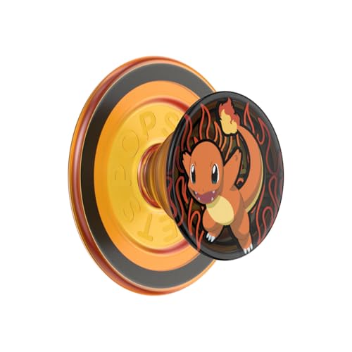 PopSockets Phone Grip for MagSafe Magnetic Holder Phone Stand Pokemon - Charmander Flame