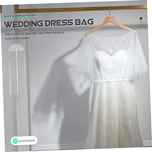 MAGICLULU Wedding Dress Storage Bag Long Garment Bag Cover for Dresses Gown Protection Zipper Design for Travel and Storage of Wedding Dresses and4