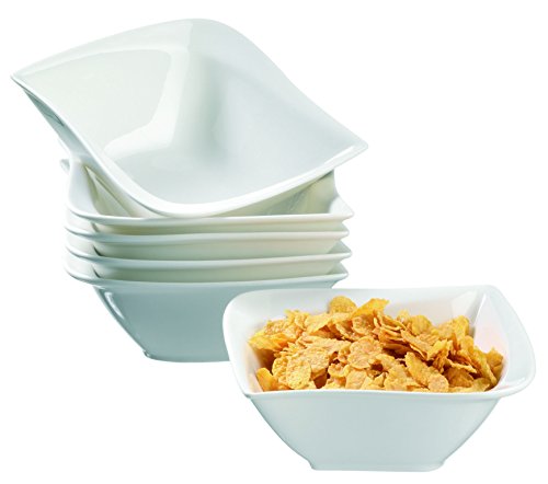 Mäser Serie La Musica, Müslischalen im 6er-Set, Porzellan, weiß