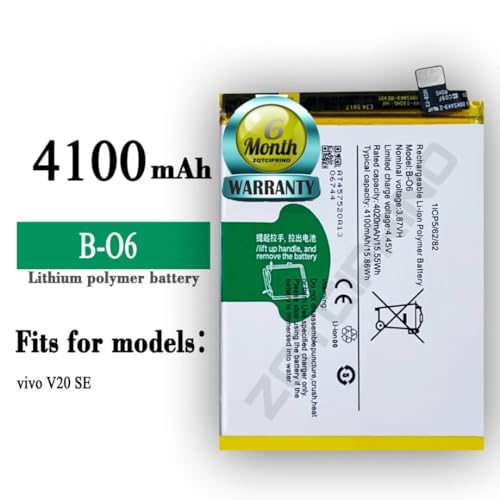 Image of Original B-06 Battery for Vivo V20 SE V2022 V2023 Battery with 6 Month Warranty**** (B166)