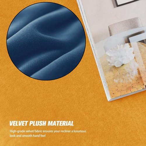 Funda extra grande para silla reclinable con diseño elegante de terciopelo premium 5