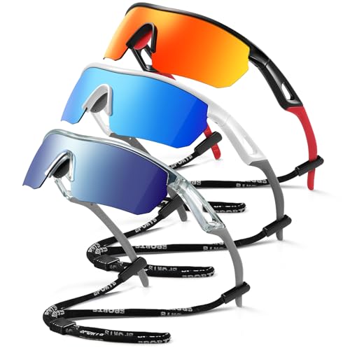 Image of Kids Sunglasses Youth Baseball Sunglasses for Boys Girls 3-12 Polarized Softball Sports Goggles UV Protection
