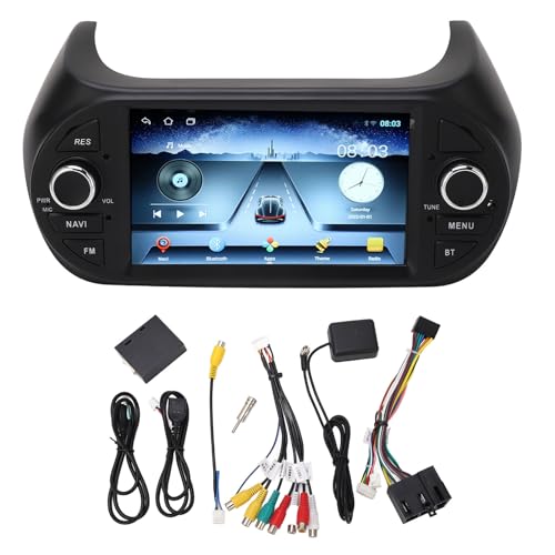 Brilluxa Car Multimedia Player Radio GPS de 7 Pulgadas, Compatible con Fiorino, 2G 32G ROM estéreo, Reproductor de navegación de Pantalla táctil HD, reemplazo de la Unidad de