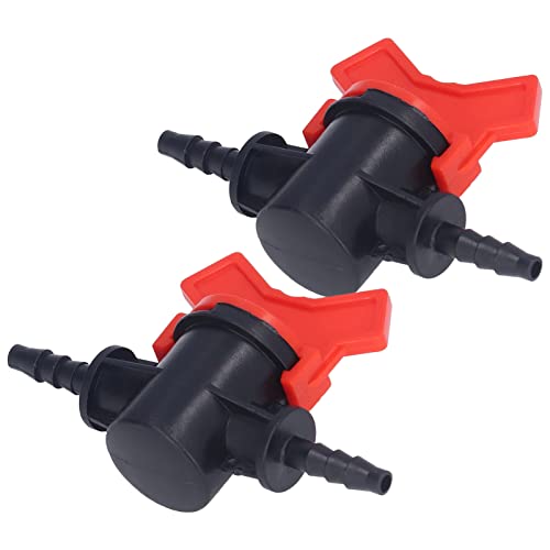 2 Stück Präzisions-Durchflussregler Ventil 8mm 4mm 3,5mm Schlauchanschluss für Haushalt Garten Rasen Regelventil mit Manueller Regelung