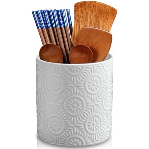 GOMETY Utensilienhalter Küche, küchenutensilienhalter, Utensilienhalter für Küchentheke, Relief...