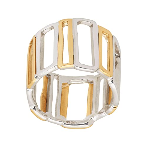 Silpada 'Framework' Sterling Silver and Brass Ring, Size 11, Size 11