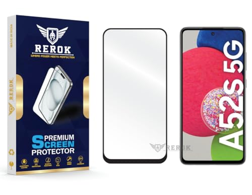 Image of Gorilla Tempered Glass Screen Protector Compatible with Samsung Galaxy A52s 5G [Pack of 1] | Edge-to-Edge, Bubble-Free, Case Friendly, Easy Installation Kit