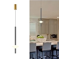 Amazon.com: YJWUK Black/Gold Aluminium Body Pendant Light