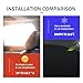 leechio 4 PCS Car Side Window Sun Shade, Sun and Heat Blocking Privacy Protection Window Shade, 24.40