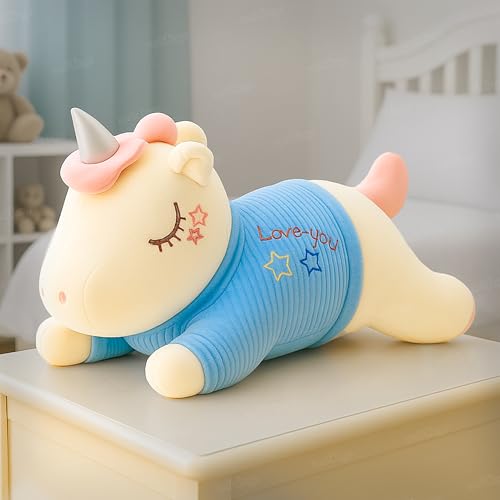 Image of Zest 4 Toyz Unicorn Soft Toy for Girls (40 cm) | Cute Stuffed Animal Plush Toy | Baby Toys | Cuddly Teddy Bear for Kids | Unicorn Toy | Birthday Gift for Girls - Multicolor