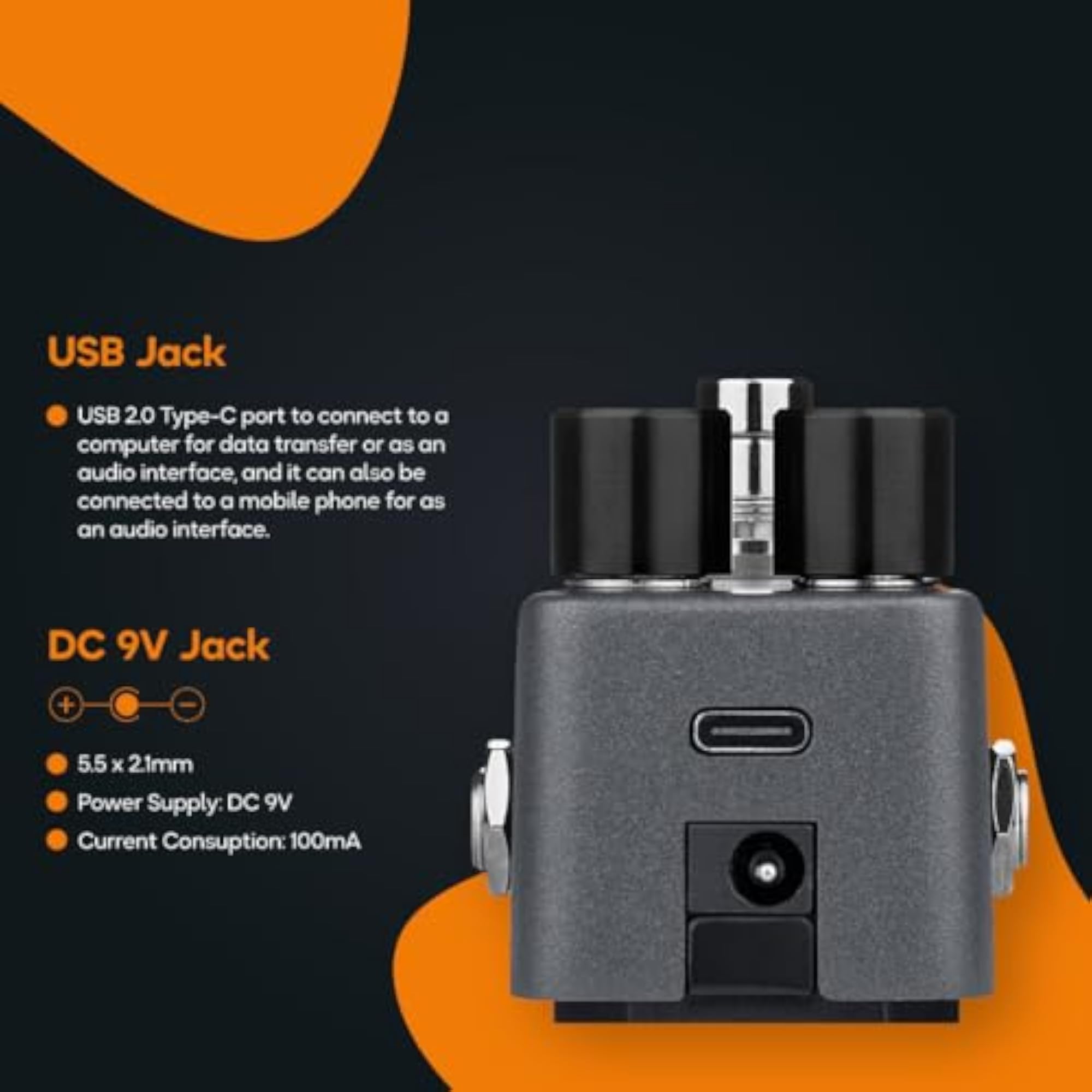 Compact Multi-Effects Guitar Processor