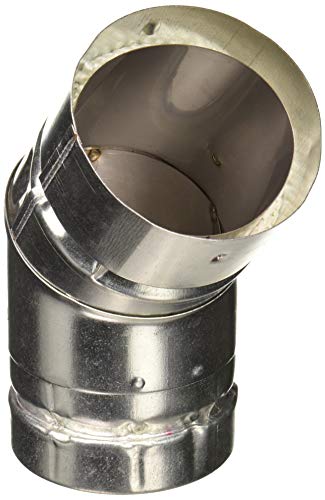 SELKIRK 243216 Pellet Pipe Elbow, 45 Degree