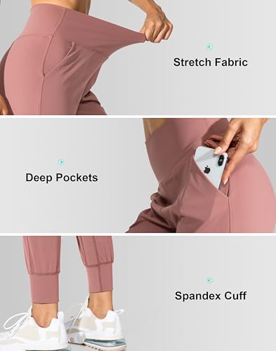 Image of G Gradual Women's Joggers High Waisted Yoga Pants with Pockets Loose Leggings for Women Workout, Athletic, Lounge