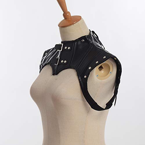 BLESSUME Gothic Punk Black Shrug Victorian Cape Shawl Choker Collar4