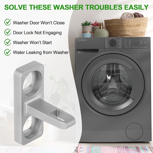 Image of 2Pcs 5304505088 Washer Door Latch Fits for Electrolux Frigidaire Front Load Washers, Replacement Washing Machine Door Strike AP6031188, 4452319, PS11766033, Fix Door Won't Close, Leak, Start Issues