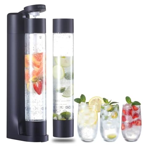 OSCEVIA Sparkling Water Machine with Bottles Cover