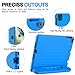 AVAWO Kids Case for iPad 9.7 inch (2018/2017 Model) 6th/5th Generation, iPad Air 2 Cover with Built-in Screen Protector, Durable Lightweight Shockproof Handle Stand for Toddlers, Blue