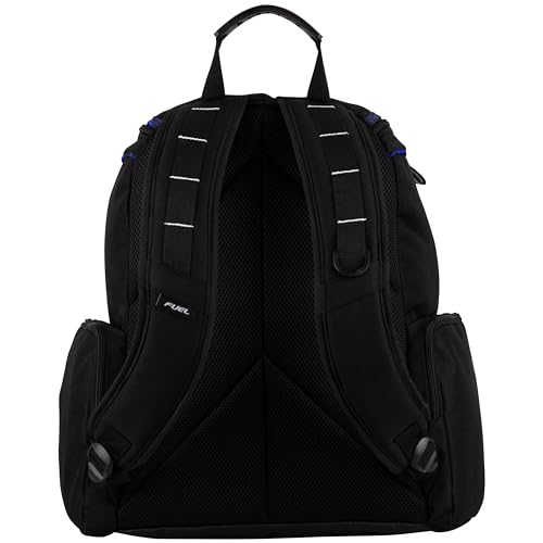 FUEL Oversized Wide Mouth Backpack with Multiple Compartments, Large Storage for Hiking, Work, Classroom, and Traveling - Blue Trim4