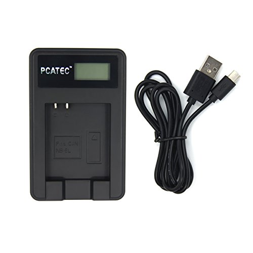 Amazon | 【PCATEC】 CANON NB-6L 対応新型USB充電器☆LCD付4段階表示