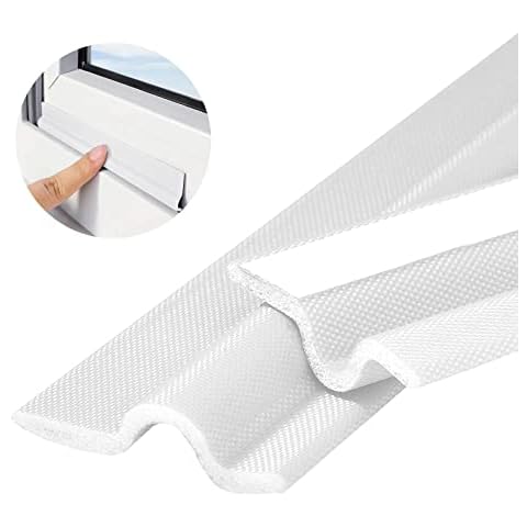 Btstil Window Weather Stripping Door Seal Strip, T Shape Self-Adhesive Window Draught Excluder Foam Tape for Soundproof, Door Draft Stopper Blocker, Weather Stripping for Door Frame Cover