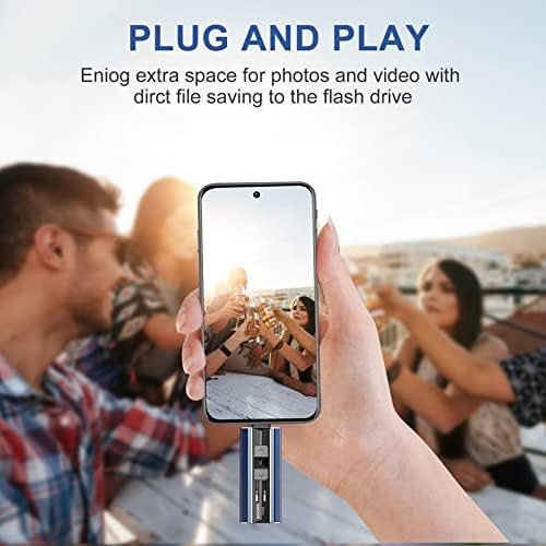 SCICNCE USB 3.0 Flash Drive 512GB Intended for iPhone, USB Memory Stick External Storage Thumb Drive Photo Stick Compatible with iPhone, Android and Computer (Dark Blue)