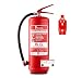 FireLoq 6L Schaum Feuerlöscher für Brandklasse AB mit 27A | 183B ergibt 9LE Dauerdruck inkl. Prüfnachweis,Wandhalter und Manometer