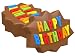 SpinningLeaf Happy Birthday Sandwich Cookie Mold