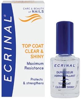 ECRINAL Clear and Shiny Strengthening Topcoat 10ml