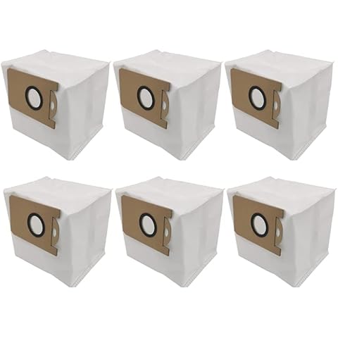 6 Pack Dust Bags Replacement Spare Parts Accessories For Proscenic M7 Pro M7 MAX M8 M8 PRO Self-emptying Robtic Vacuum Cleaner Robot Cover