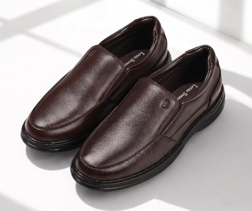 Image of LOUIS STITCH Men's Formal Slip-On Shoes | The Comforter Series | Ultra-Lightweight Slip-On Shoes for Men| Perfect for Business, Formal & Occasion Wear | LSLXPDSO