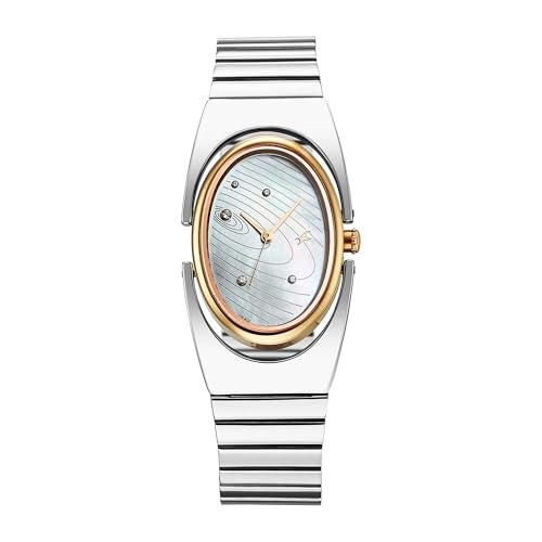 Image of Fastrack UFO Quartz White Shaped Dial Girls Watch | Silver Colour Band | Watches for Girls Analog - 6318KM01