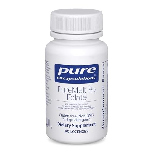 Pure Encapsulations PureMelt B12 Folate - Active B Vitamin with L-5-MTHF - Metabolism Support & Red Blood Cell Function* - Non-GMO & Vegan - 90 Lozenges