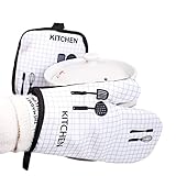 Diseño unisex: estos guantes de cocina tienen el tamaño adecuado para adaptarse tanto a las manos de hombres como de mujeres. Tiene un color neutro de género, que se verá elegante en cualquier