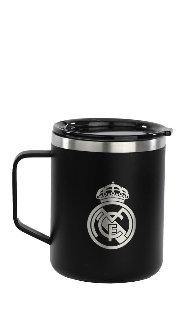 KINETICO SPAIN S.L.U. Real Madrid 2. Team 24/25 Thermobecher, Edelstahl, doppelte Isolierung, 12 Stunden Heißgetränk und 24 Stunden Kaltgetränke, 350 ml, 8,4 x 10,7 cm, marineblau, M, Casual