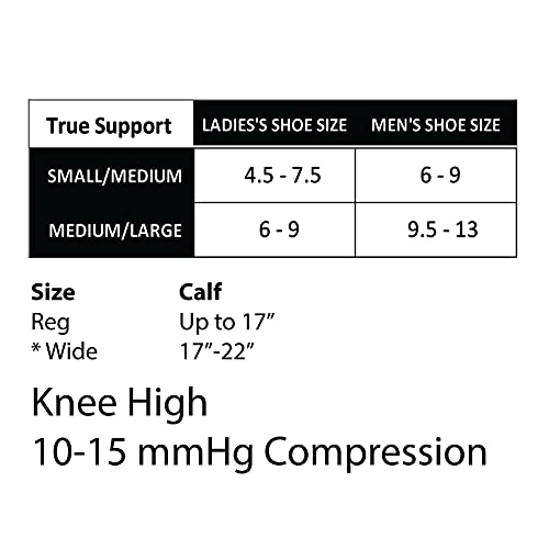 Chaussettes de compression élégantes Cherokee TrueSupport Regular graphite douces