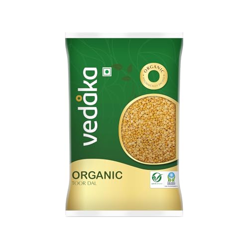 Image of Amazon Brand - Vedaka Organic Toor Dal | 500 g | Arhar Dal | Naturally Rich Source Of Protein | Cholesterol Free & No Added Additives