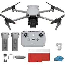 DJI Air 3S Drone with RC-N3 | 2-Battery Bundle 90-Min Total Flight | 1" CMOS 4K/60fps HDR Camera, 128GB MicroSD, 20km Video Transmission & Pro Accessories