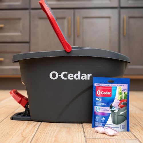 O-Cedar PACS Hard Floor Cleaner, Lavender Scent 24 Count (1-Pack) | Made with Naturally-Derived Ingredients | Safe to Use on All Hard Floors | Perfect for Mop Buckets - image 7