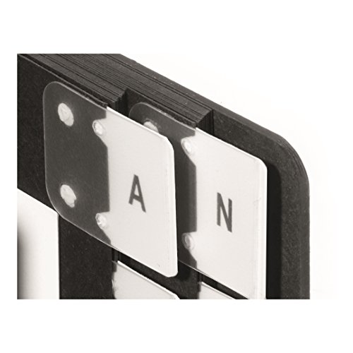 Pagna 24241-04 Pultordner 24-teilig schwarze Hartpappe, dehnbarer Leinenrücken 3 Schaulöcher, Tabe A-Z, schwarz – Ansicht 7