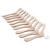  MagiDeal 10 Stück Mini Holz & Metall Kleiderhaken Kleiderbügel für 1: 3 männliche BJD Puppenhaus Zubehör - 15 x 8 cm