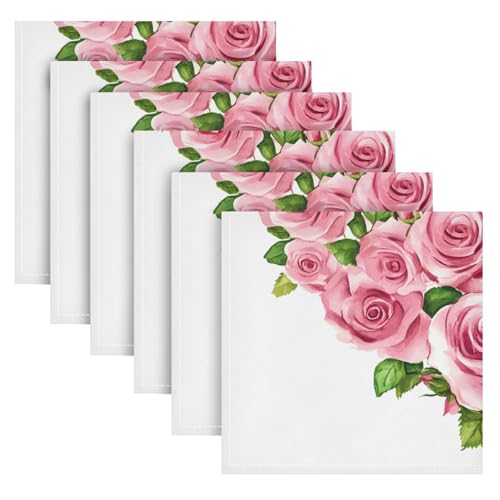 Servilletas de Tela para San Valentín Set x6 miniatura 2