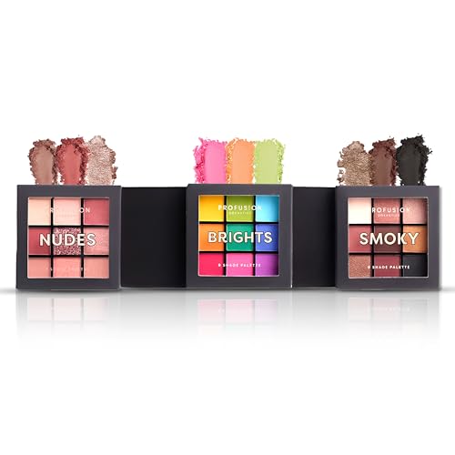 Profusion Cosmetics Multi Finish 9 Shade Eye Shadow Pallete Ultimate Collection (24.3 g)