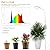 GLOWRIUM Grow Lights for Indoor Plants, 20W Full Spectrum LED Grow Light Floor Lamp with Stand Adjustable Height and Angle, Black Plant Light with 3/9/12H Timer White