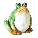 15cm Home Collection Garten Deko Frosch H15cm grün Terrakotta