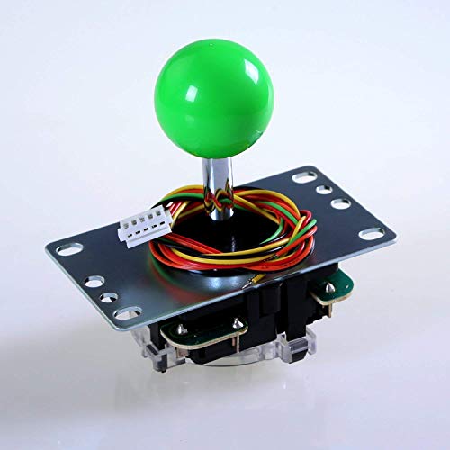Sanwa JLF-TP-8YT-SK OEM Green Ball Handle Arcade Joystick 4 & 8 Way Adjustable