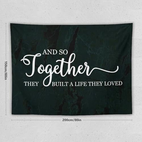 Tapiz estético con frase inspiradora en inglés para renovar la decoración del hogar 2
