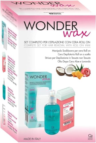 Wonder Wax - Set Epilazione Roll On - Kit Ceretta...