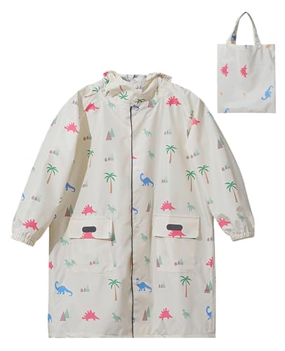 Image of Kids Raincoat Girls Boys Rain Jacket Hooded Rain Poncho Rainproof Cape Rainwear Reusable Outwear