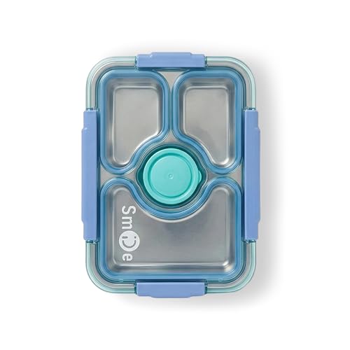Image of Kids Ocean Blue Multi-Section Leakproof Lunch Box,Premium Lunch Box for Office, School and Travel | Food Storage Container with Secure Lid | Portable Meal Box for Daily Use
